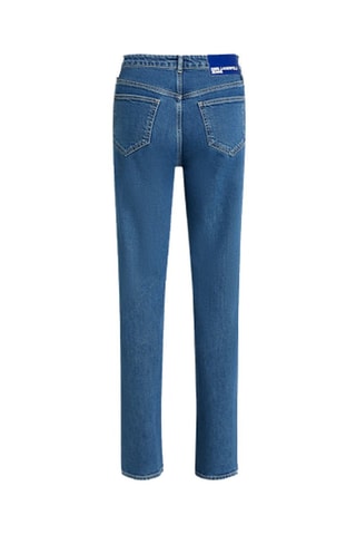 Jean straight en coton biologique - Bleu
