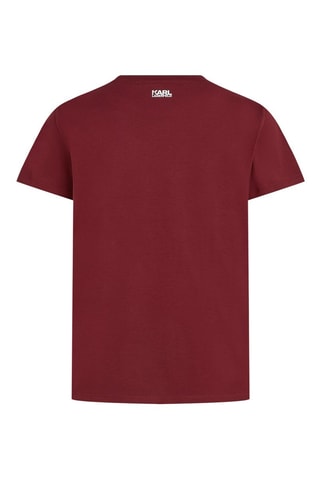 T-shirt in cotone bio - Bordeaux