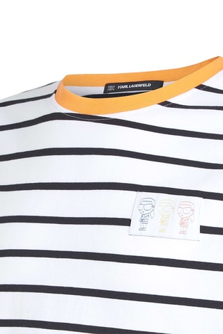 T-shirt en coton biologique - Blanc et noir