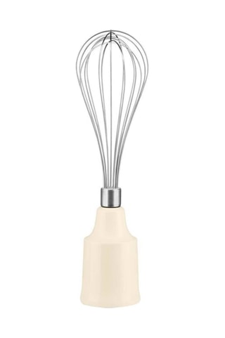 Batidora de mano, batidor de varillas, picadora y bol mezclador con medidas - Crema