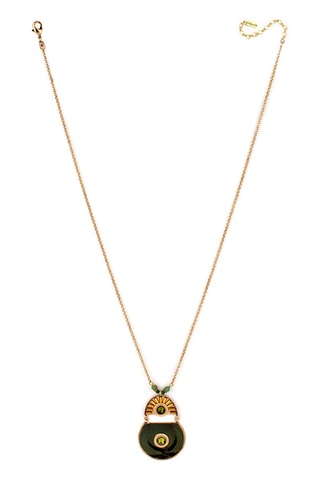 Collar bañado en oro fino amarillo Fujita - Jades y jaspes