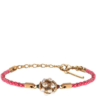 Pulsera Caliste - Metal bañado en oro fino amarillo, perlas de agua dulce y granate