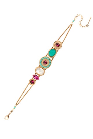 Pulsera bañada en oro fino amarillo Fujita - Perlas japonesas y nácar