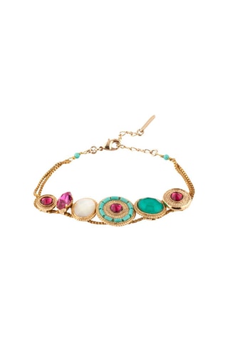 Pulsera bañada en oro fino amarillo Fujita - Perlas japonesas y nácar