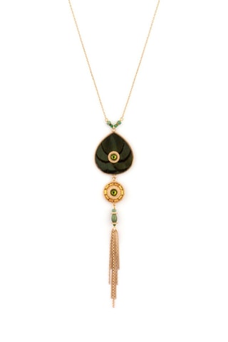 Collar bañado en oro fino amarillo Fujita - Perlas japonesas, jades y jaspes