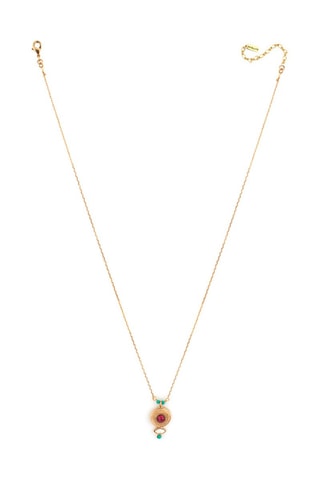 Collar bañado en oro fino amarillo Fujita - Turquesas