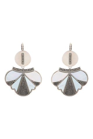 Pendientes Hawaï bañados en oro amarillo - Nácar