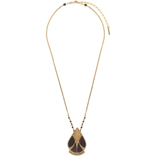 Collar Hawaï - Metal bañado en oro blanco, nácar y cristal de roca