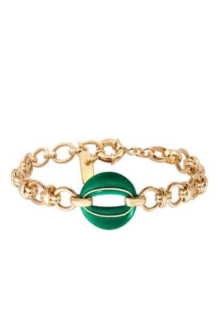 Pulsera bañada en oro fino amarillo