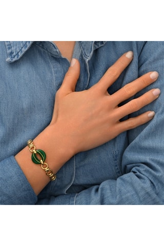 Pulsera bañada en oro fino amarillo