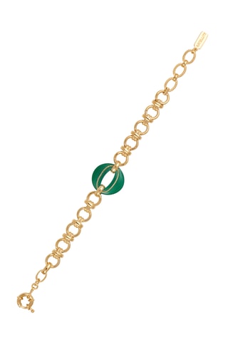 Pulsera bañada en oro fino amarillo