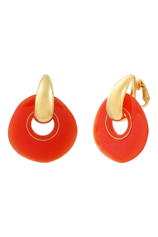 Pendientes bañados en oro fino amarillo