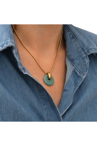 Collar bañado en oro fino amarillo