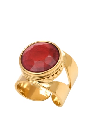 Anillo bañado en oro fino amarillo
