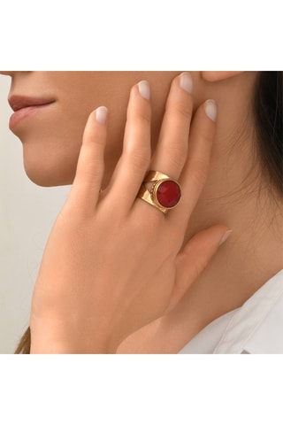 Anillo bañado en oro fino amarillo