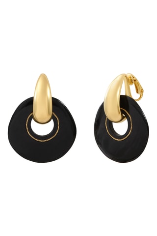 Pendientes bañados en oro fino amarillo