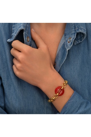 Pulsera bañada en oro fino amarillo