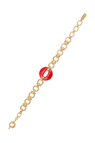 Pulsera bañada en oro fino amarillo