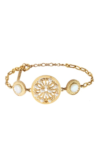 Pulsera bañada en oro fino amarillo - Perlas cultivadas de agua dulce y nácar