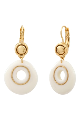 Pendientes bañados en oro fino amarillo