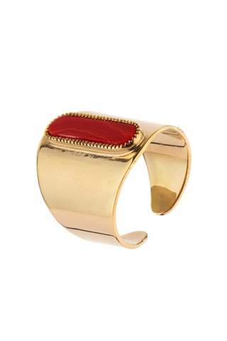Anillo bañado en oro fino amarillo - Espinela
