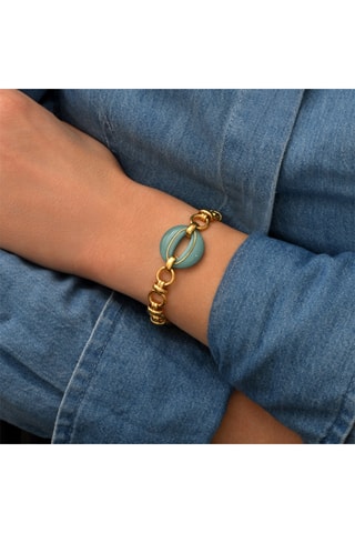 Pulsera bañada en oro fino amarillo