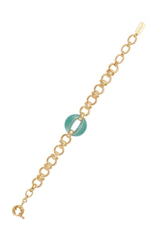 Pulsera bañada en oro fino amarillo