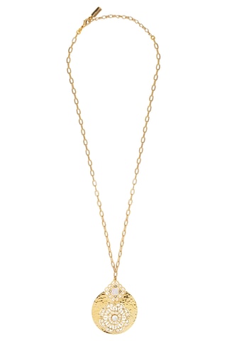 Collar bañado en oro fino amarillo - Perlas cultivadas de agua dulce y nácar