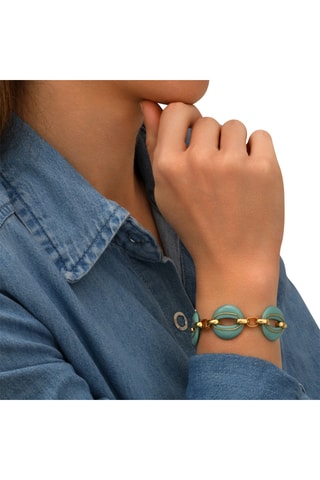 Pulsera bañada en oro fino amarillo