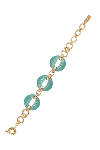 Pulsera bañada en oro fino amarillo