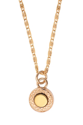 Collar bañado en oro fino amarillo - Hematita