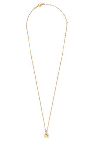 Collar bañado en oro fino amarillo - Hematita
