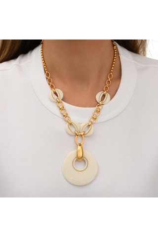 Collar bañado en oro fino amarillo
