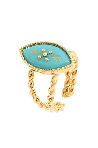 Anillo bañado en oro fino amarillo