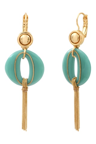 Pendientes bañados en oro fino amarillo