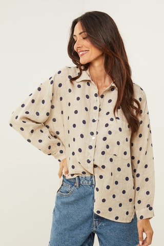 Linnen Blouse - Beige