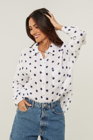 Linnen Blouse - Wit
