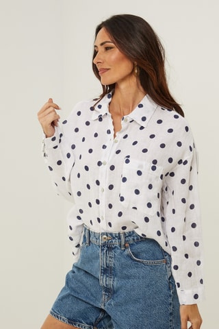Linnen Blouse - Wit