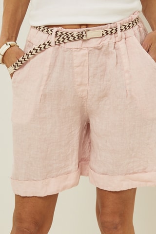 Linnen Short - Roze