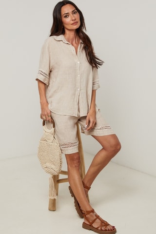Linnen Blouse - Beige