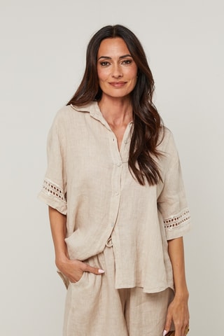 Linnen Blouse - Beige
