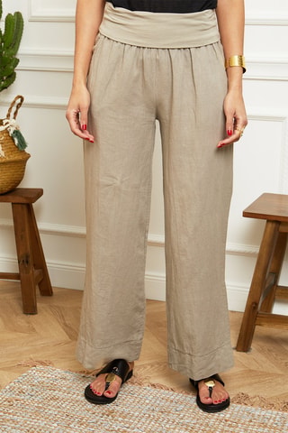 Broek Wide Legs - Beige