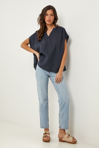 Top - Blauw