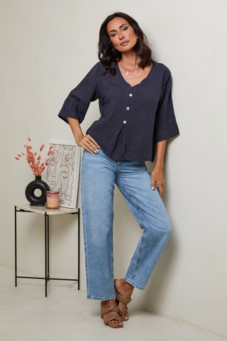 Top - Blauw