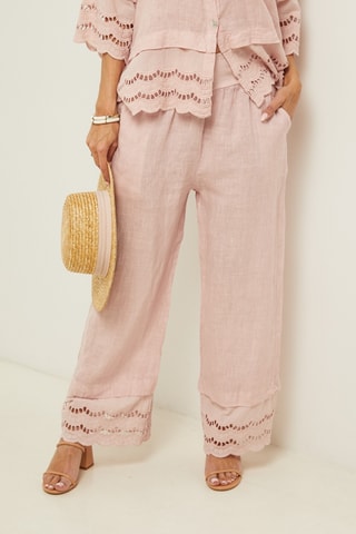 Linnen Broek - Roze