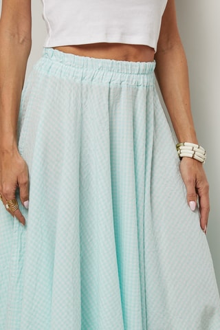 Lange Jurk met Hoge Taille - Blauw