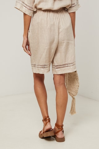 Linnen Short - Beige