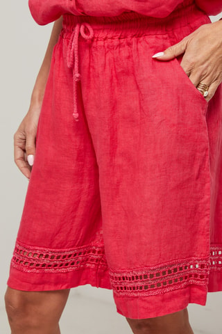 Linnen Short - Roze