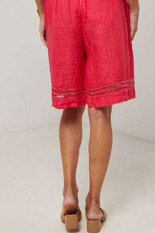 Linnen Short - Roze