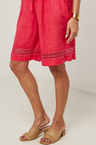 Linnen Short - Roze